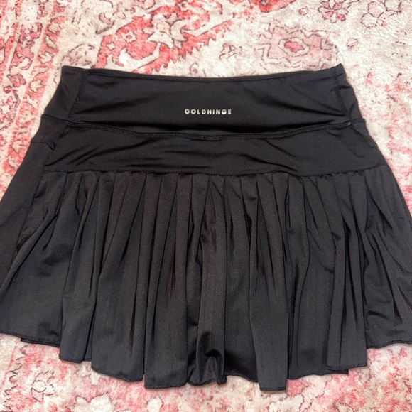 Goldhinge Black Pleated Mini Skirt - Picture 3 of 4